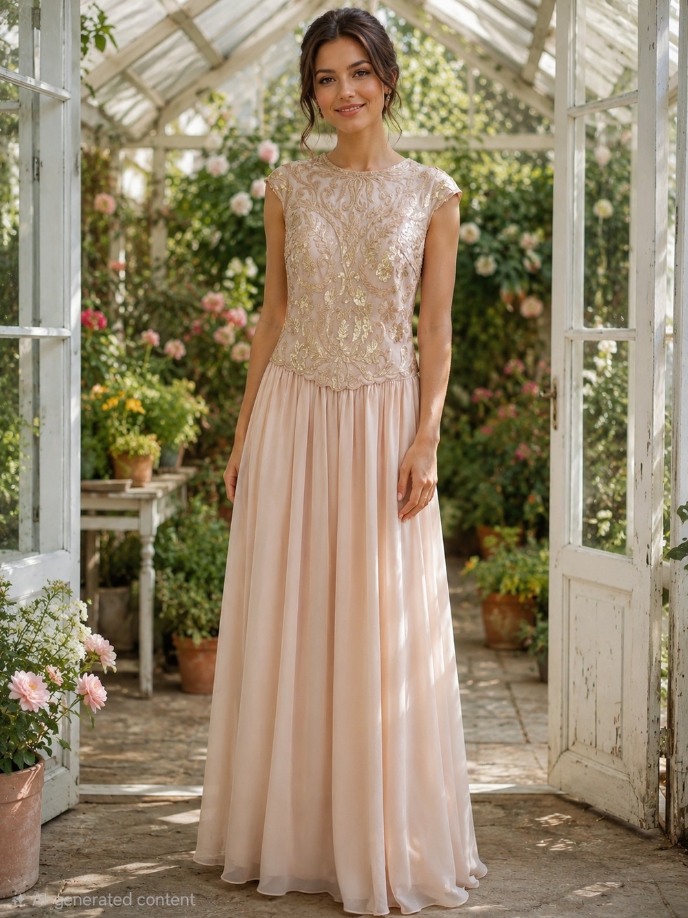 NEW! Emma Street Blush Pink Embroidered Bodice Maxi Dress Size 10